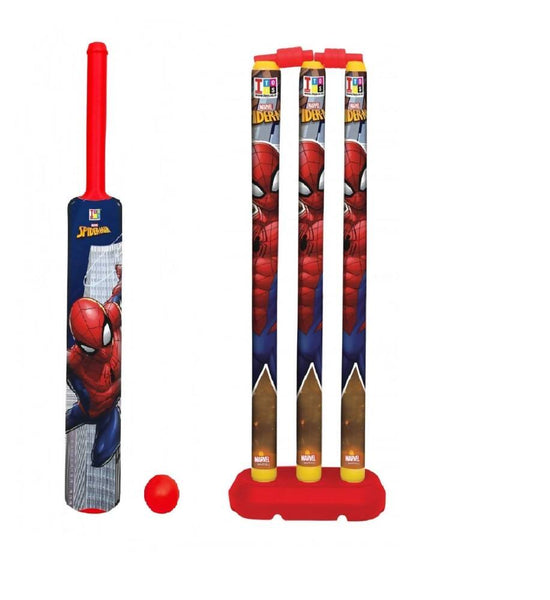 Manaki Enterprise Plastic Spiderman Cricket Kit (Multicolour) - Distacart