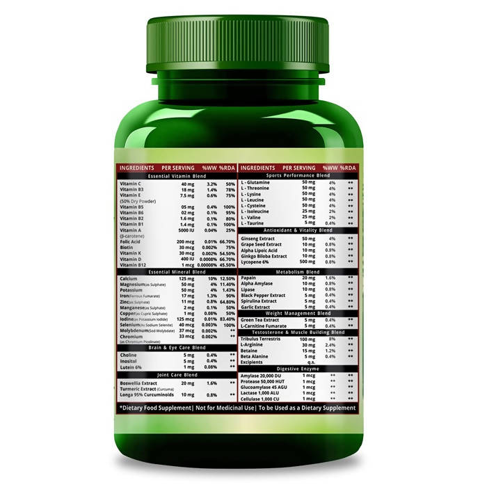 Himalayan Organics Multivitamin Sports 60 +