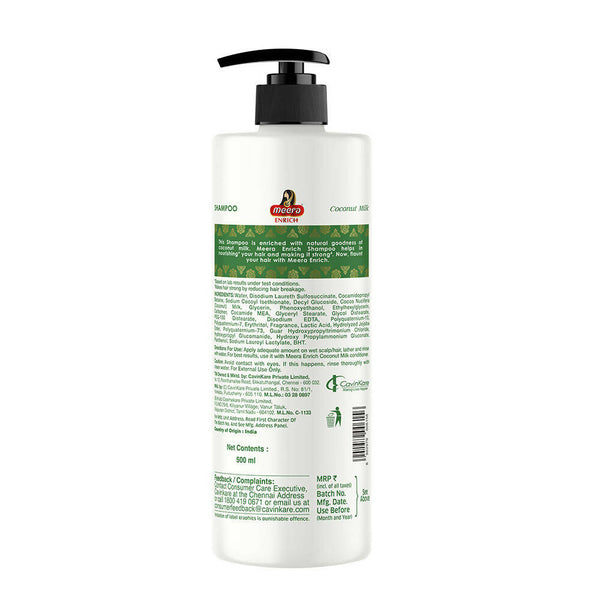 Meera Enrich Shampoo with Coconut Milk For Strong & Nourish - Distacart
