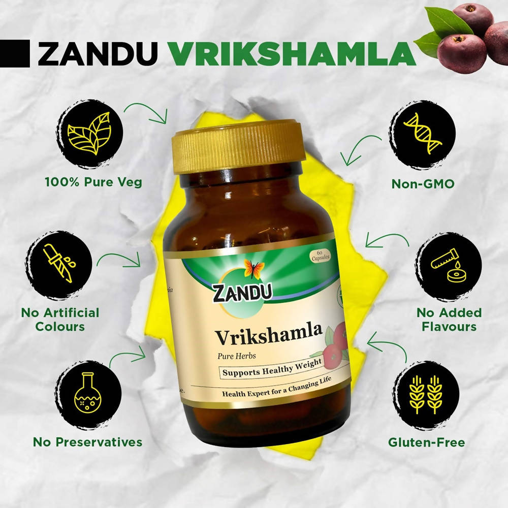 Zandu Vrikshamla Pure Herbs Capsules benefits
