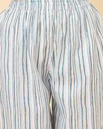 Thumbnail for Varanga Women White Viscose Rayon Printed Regular Kurta With Trousers & Dupatta - Distacart