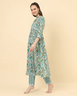 Thumbnail for Varanga Women White Viscose Rayon Printed Regular Kurta With Trousers & Dupatta - Distacart