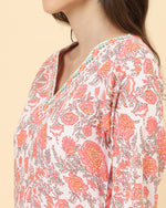 Thumbnail for Varanga Women Pink Viscose Rayon Printed Regular Kurta With Trousers & Dupatta - Distacart