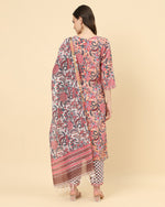 Thumbnail for Varanga Women Assorted Viscose Rayon Printed Regular Kurta With Trousers & Dupatta - Distacart