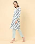 Thumbnail for Varanga Women White Viscose Rayon Printed Regular Kurta With Trousers & Dupatta - Distacart