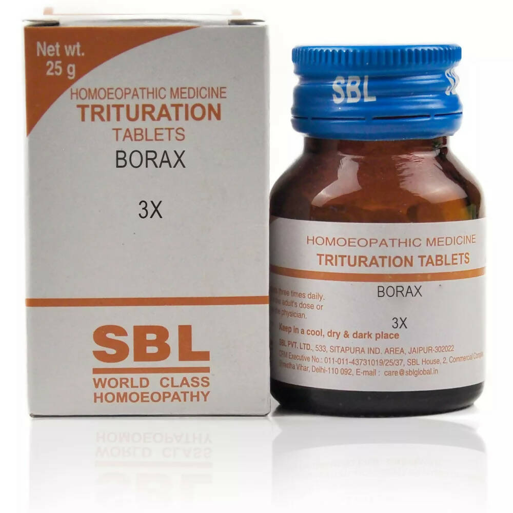 SBL Homeopathy Borax Trituration Tablets - Distacart