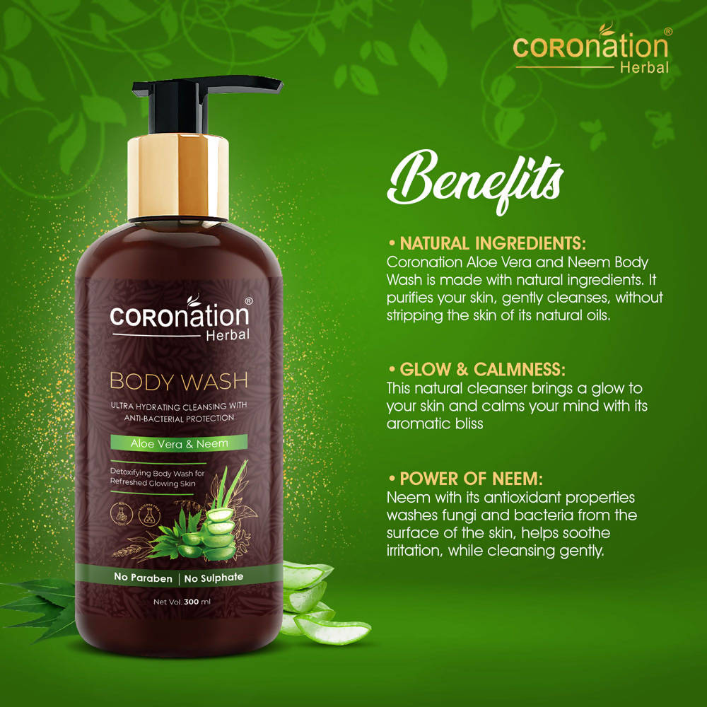 Coronation Herbal Aloevera and Neem Body Wash - Distacart