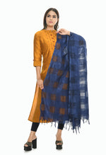 Thumbnail for Mominos Fashion Navy Blue Window Dupatta