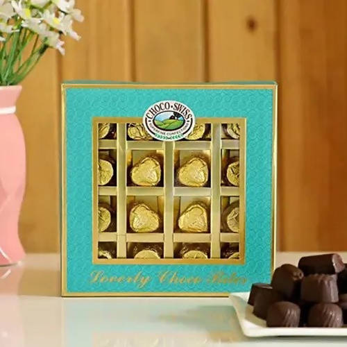Premium Beads Rakhi & Box of Choco Swiss - Distacart