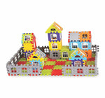 Thumbnail for Kipa 210 Pieces Multi Colored Mega Jumbo Happy Home House Building Block with Attractive Windows and Smooth Rounded Edges Game with Storage Container - Distacart