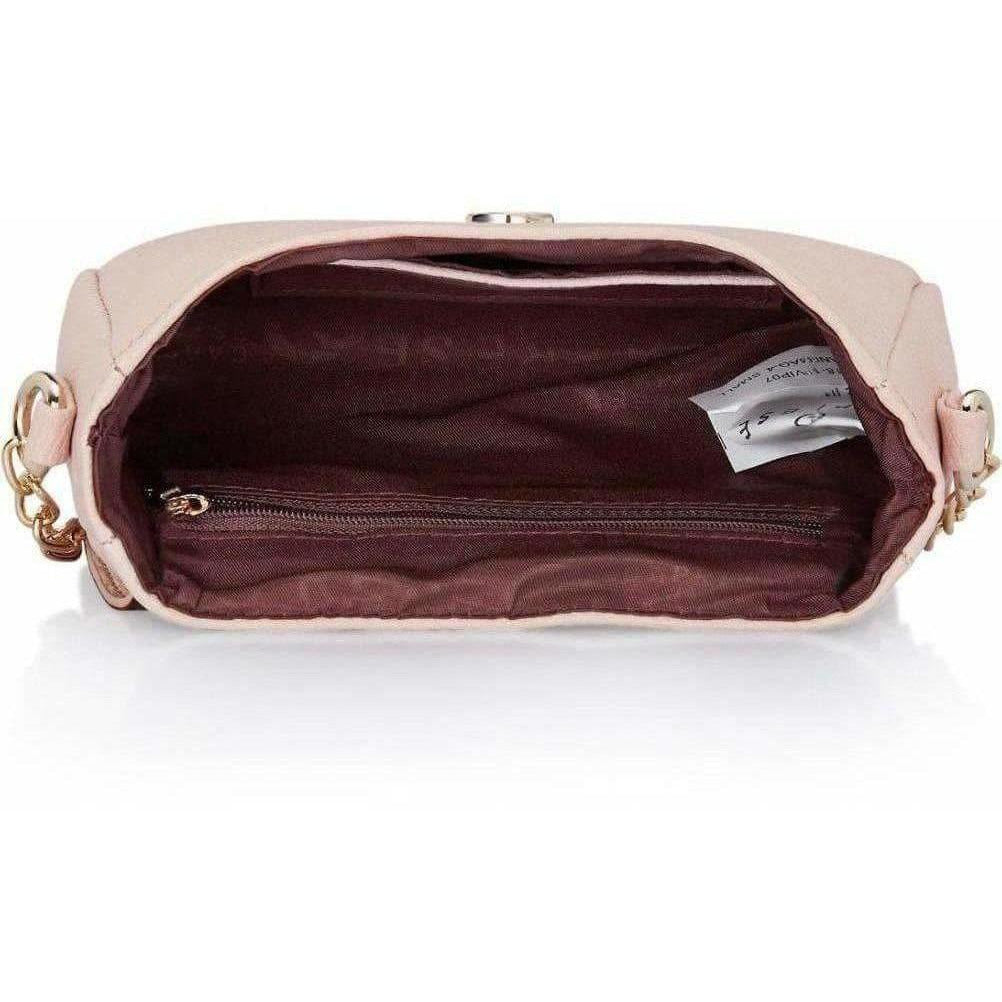 Caprese Women Casual Pink PU Sling Bag - Distacart