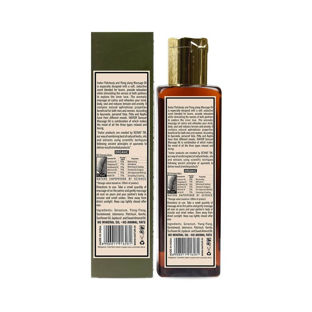 Inatur Patchouly & Ylang Ylang Sensual Massage Oil