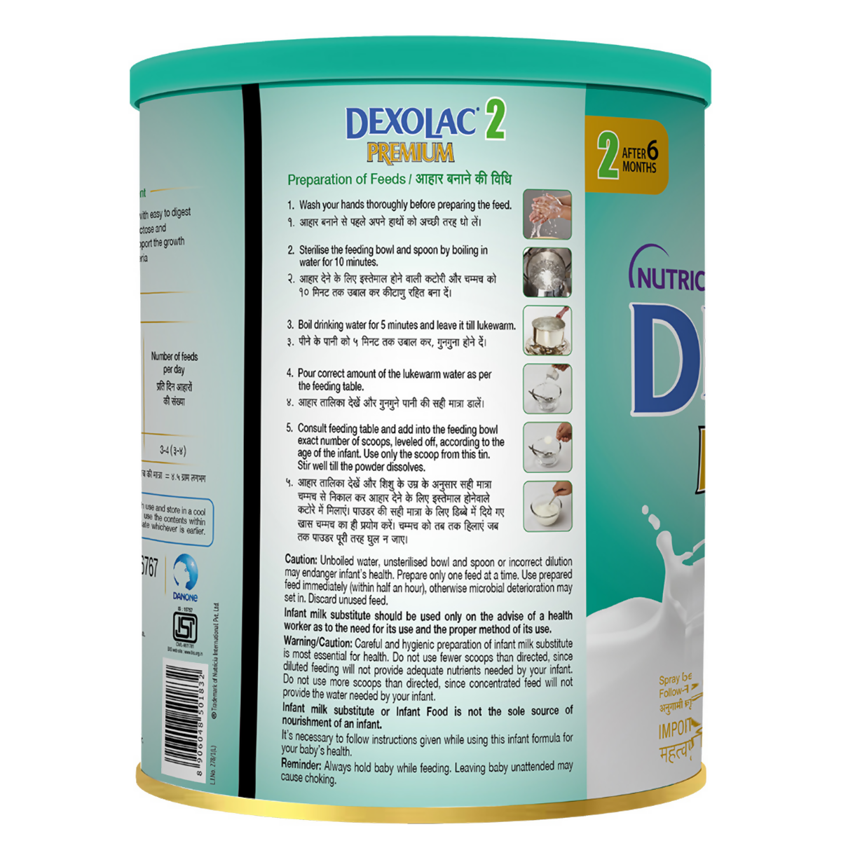 Dexolac Premium Infant Formula Powder Stage 2 (From 6-12 Months) - Distacart