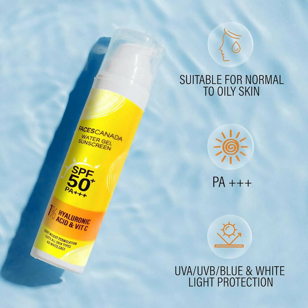 Faces Canada Water Gel Sunscreen SPF 50 PA+++ - Distacart