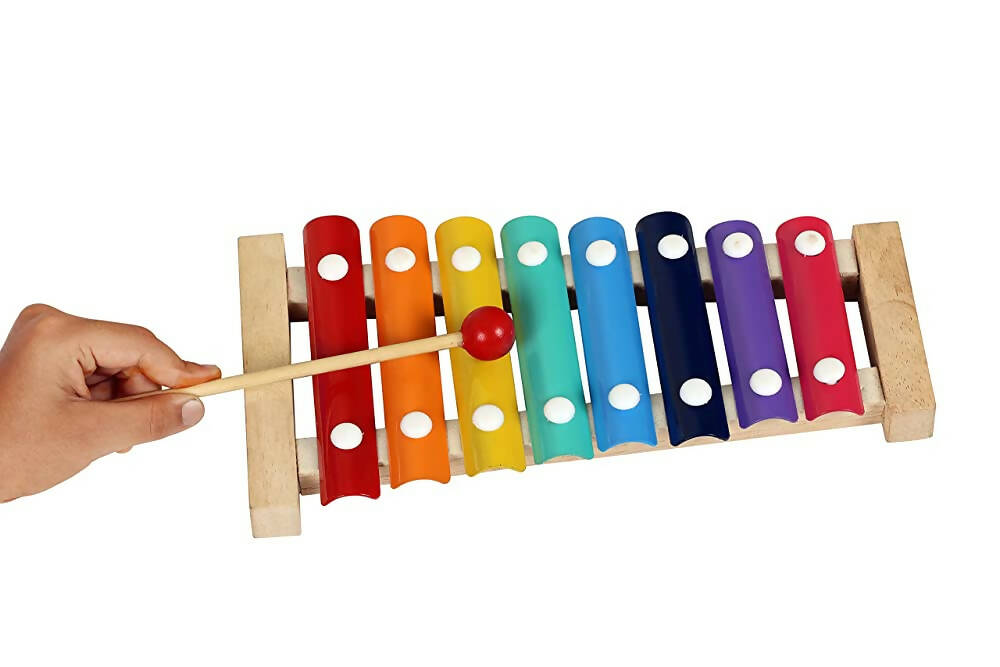 Skoodle My First Xylophone for Kids and Toddlers with Harmonica, Best Educational Musical Instrument with Wooden Mallets for Boys and Girls - Distacart