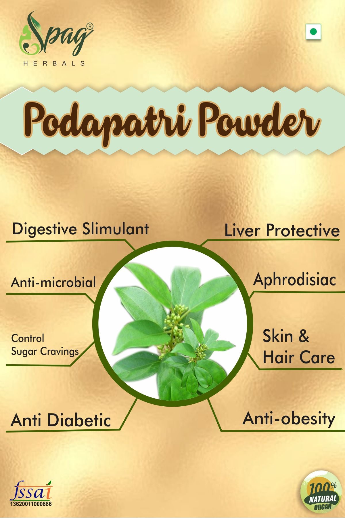 Spag Herbals Podapatri Powder - Distacart