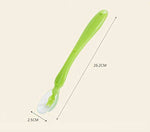 Thumbnail for Safe-O-Kid Soft Silicone Tip Spoons Set Box (2 Spoons), Yellow & Green - Distacart