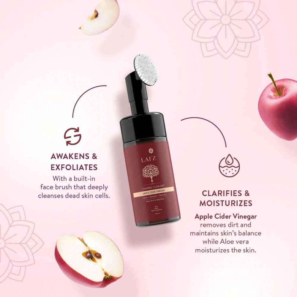 Lafz Apple Cider Vinegar Foaming Cleanser - Distacart
