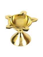 Thumbnail for Spillbox Gold-Toned Brass Diya Pooja Essential - Distacart