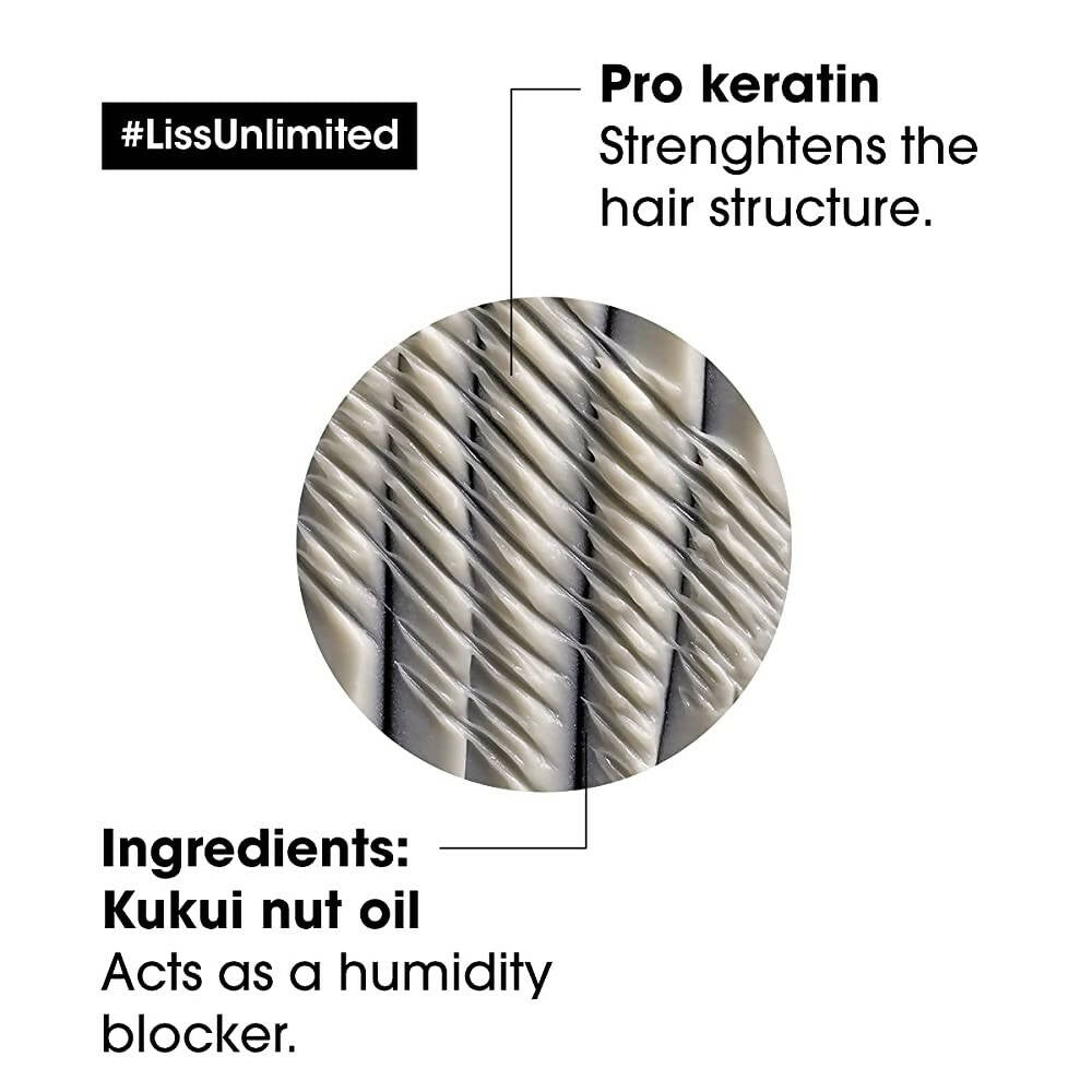 L'Oreal Paris Liss Unlimited Hair Mask With Pro-Keratin, Serie Expert - Distacart