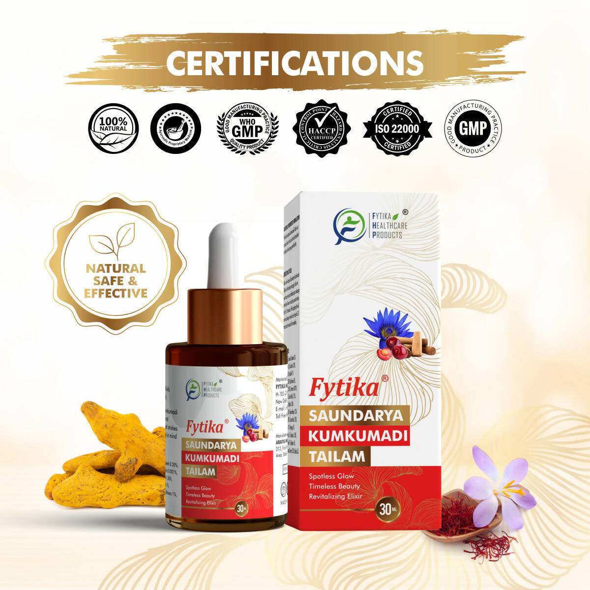 Fytika Saundarya Kumkumadi Tailam - Distacart