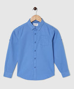 Thumbnail for Manet Boys Full Sleeves Solid Shirt - Light Blue - Distacart