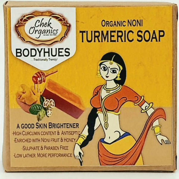 Chek Organics Body Hues Noni Turmeric Soap - Distacart