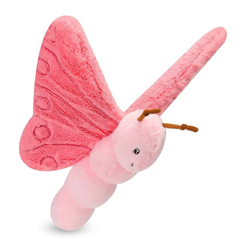 Webby Soft Butterfly Plush Pink Toy for Kids- 40 cm - Distacart