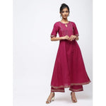 Thumbnail for Cheera Kalidar Anarkali With Front Youk Design Kurta