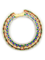 Thumbnail for Gold-Plated Stone Studded Meenakari Bangle - Ruby Raang - Distacart