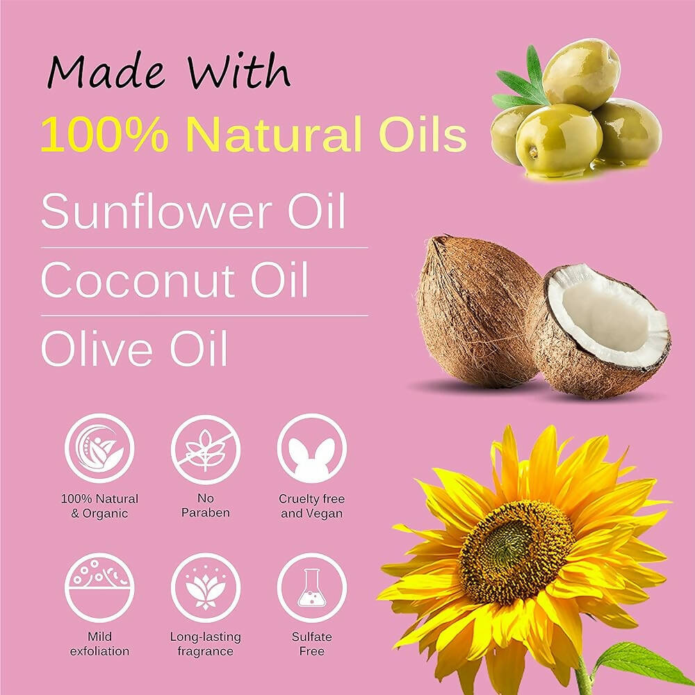 Vedic Naturals Organic Body Oil Cleanser Shower Oil (Body Wash) - Distacart