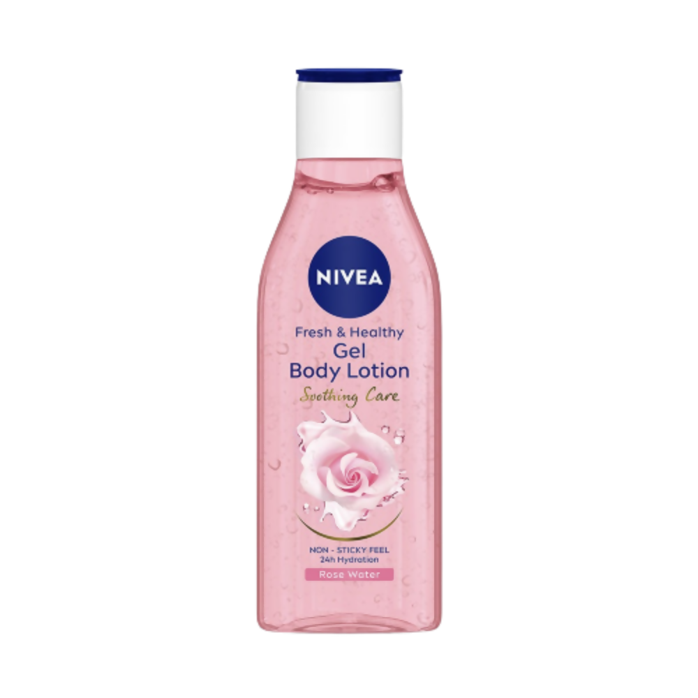 Nivea Fresh & Healthy Rose Water Gel Body Lotion Non Sticky Feel - Distacart