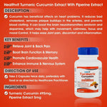 Thumbnail for Healthvit Ultra-Pure Turmeric Curcumin Capsules - Distacart
