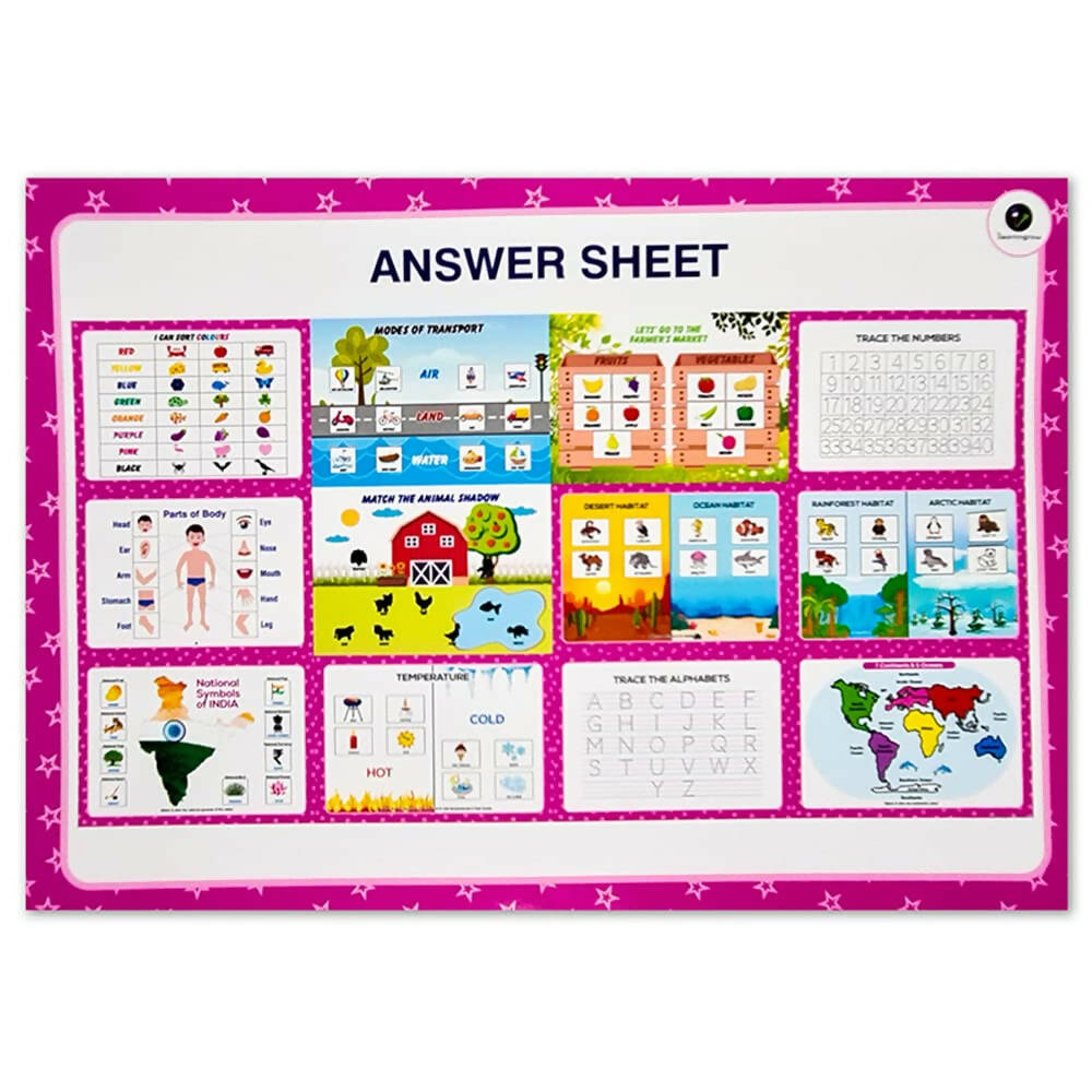 iLearnngrow Comprehensive English Kit - Activity Book for Kids to Learn English with 20 Interactive Worksheets for Age 2 - 6 years - Distacart