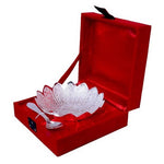 Thumbnail for German Silver Dual Colored Flower Shaped Bowl With Spoon