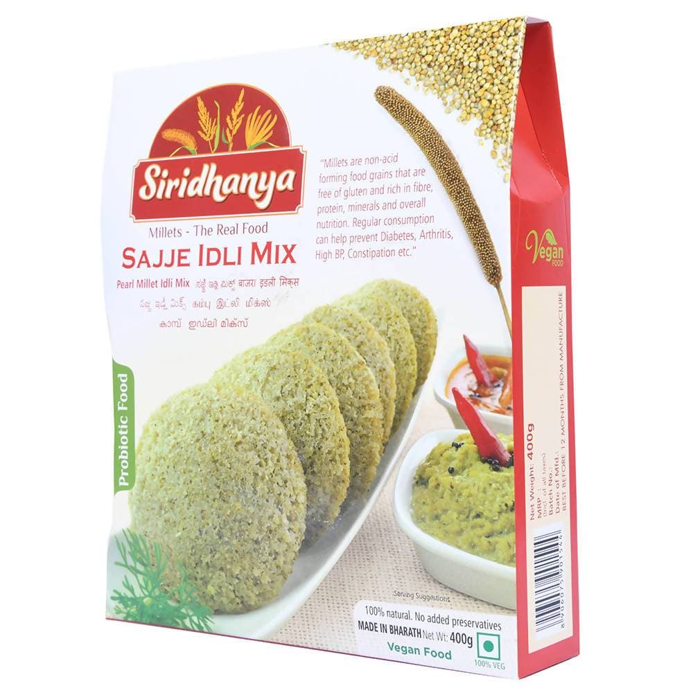 Siridhanya Pearl Millet/Sajje Idli Mix