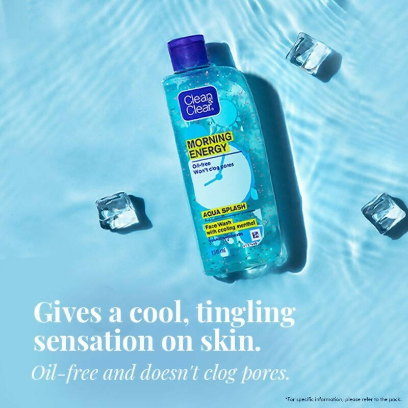 Clean & Clear Morning Energy Aqua Splash Face Wash - Distacart