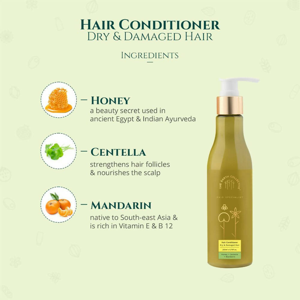The Earth Collective Hair Conditioner - Dry and Damaged Hair - Distacart
