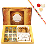 Thumbnail for Ghasitaram Assorted Chocolates, Kaju Katli and Methi Mathi With Pearl Beads Rakhi - Distacart