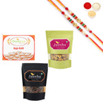 Thumbnail for Ghasitaram Kaju Katlis, Protein Cashews and Banarsi Paan With Pearl Beads Rakhi - Distacart