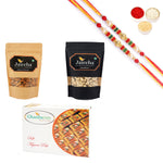 Thumbnail for Ghasitaram Almonds, Cashews and Mysore Pak With Pearl Beads Rakhi - Distacart