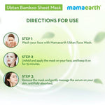 Thumbnail for Mamaearth Ubtan Bamboo Sheet Mask with Turmeric & Saffron