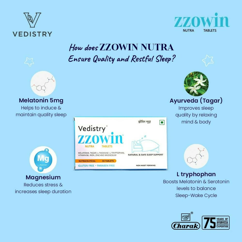 Vedistry Zzowin Nutra Tablets - Distacart
