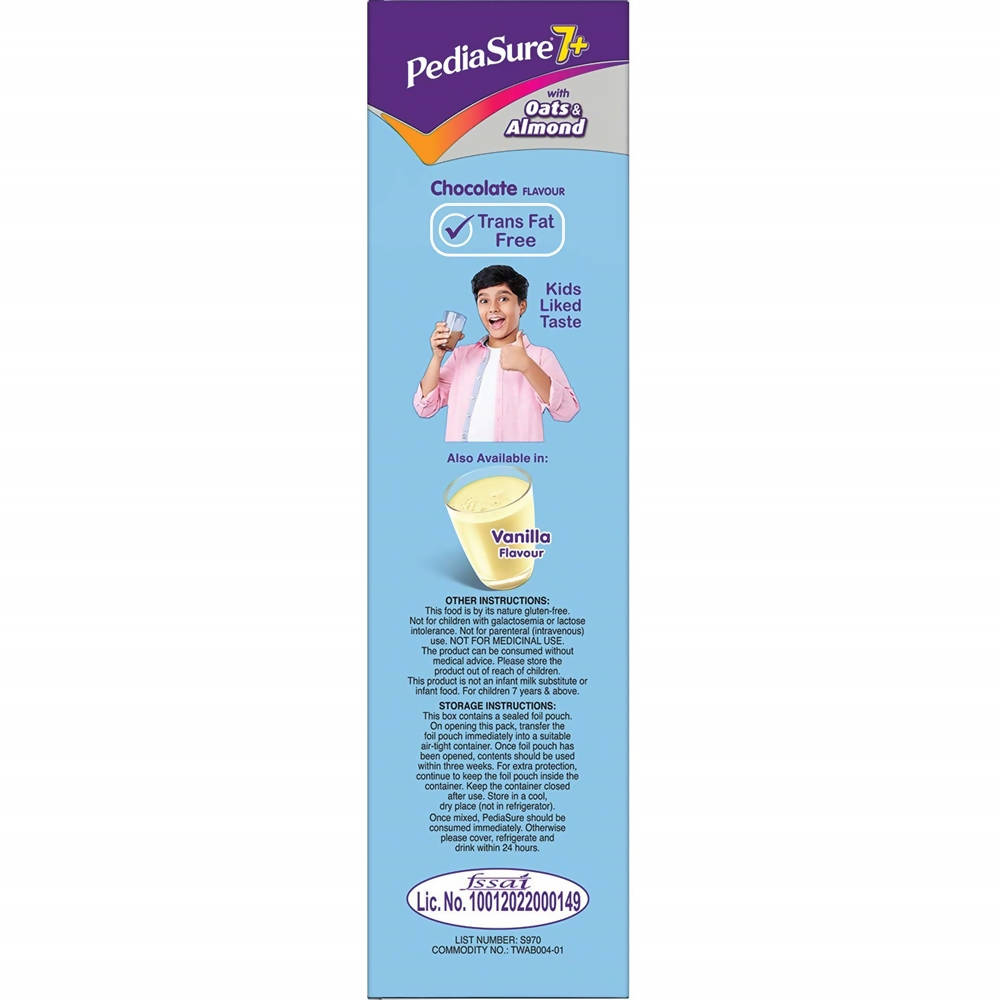 Pediasure 7 Plus Oats & Almond Nutrition Drink Powder Chocolate Flavour