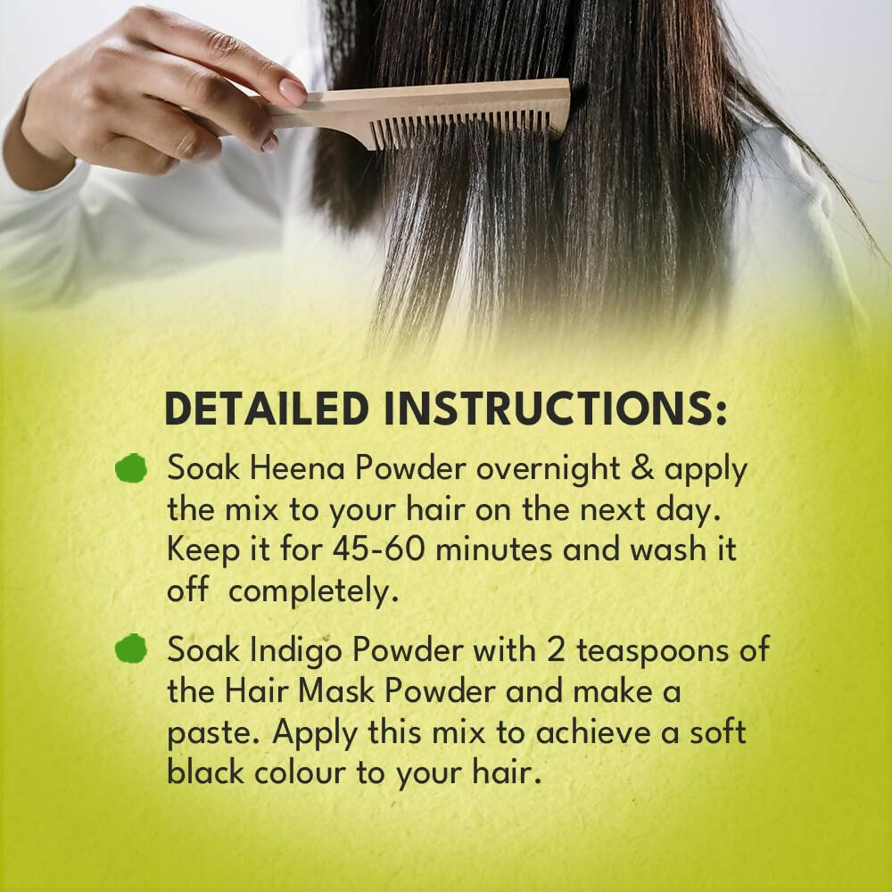 Veda Natural Colors For Black Hair - Henna & Indigo - Distacart