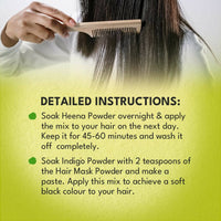 Thumbnail for Veda Natural Colors For Black Hair - Henna & Indigo - Distacart