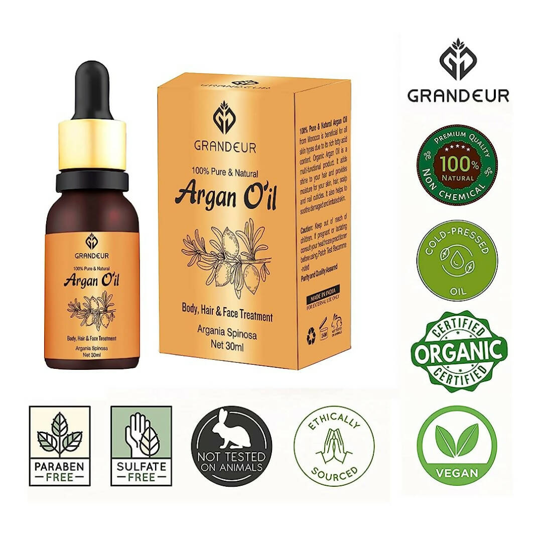 Grandeur 100% Pure And Natural Moroccan Argan Oil - Distacart