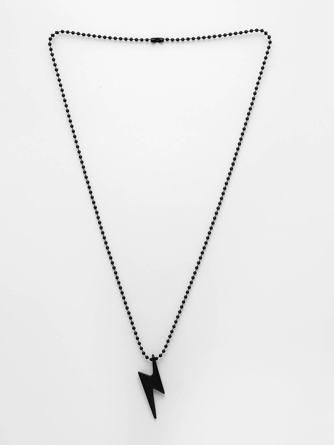 NVR Men Black Plated Flash Pendent With Chain - Distacart