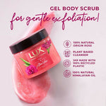 Thumbnail for Lux Essence Of Himalayas Rose & Aloe Vera Gel Body Scrub - Distacart