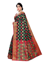 Thumbnail for Vamika Banarasi Jaquard Traditional Black Weaving Saree